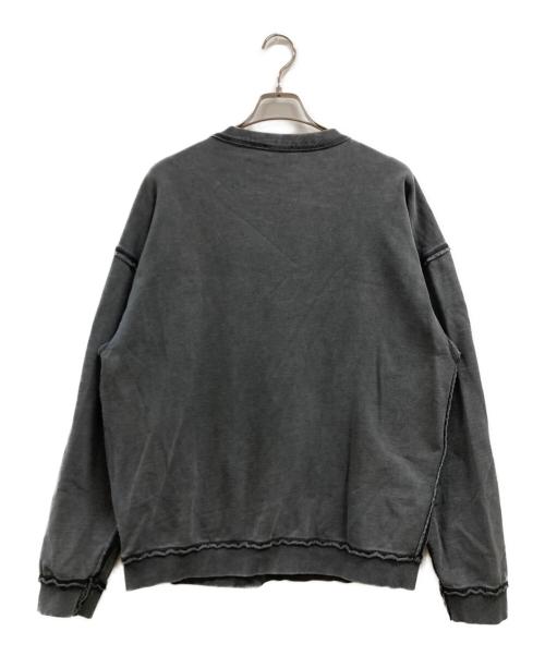 DIESEL（ディーゼル）DIESEL (ディーゼル) S-Boxt-Raw-V1 /ロゴスウェット グレー サイズ:Mの古着・服飾アイテム