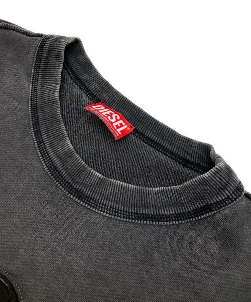 DIESEL（ディーゼル）DIESEL (ディーゼル) S-Boxt-Raw-V1 /ロゴスウェット グレー サイズ:Mの古着・服飾アイテム