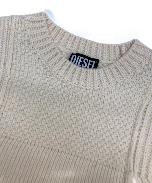 DIESEL（ディーゼル）DIESEL (ディーゼル) K-CONCORD/ケーブルニット ベージュ サイズ:Sの古着・服飾アイテム