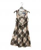 BURBERRY BLUE LABELバーバリー ブルー レーベル）の古着「ノヴァチェックワンピース」｜ベージュ
