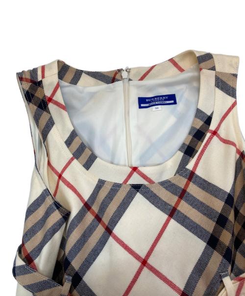 BURBERRY BLUE LABEL（バーバリー ブルー レーベル）BURBERRY BLUE LABEL (バーバリー ブルー レーベル) ノヴァチェックワンピース ベージュ サイズ:38の古着・服飾アイテム
