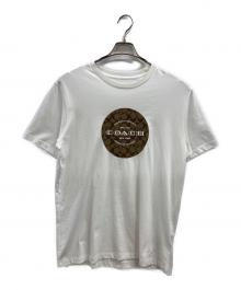 COACH（コーチ）の古着「シグネチャーサークルプリントTシャツ」｜ホワイト