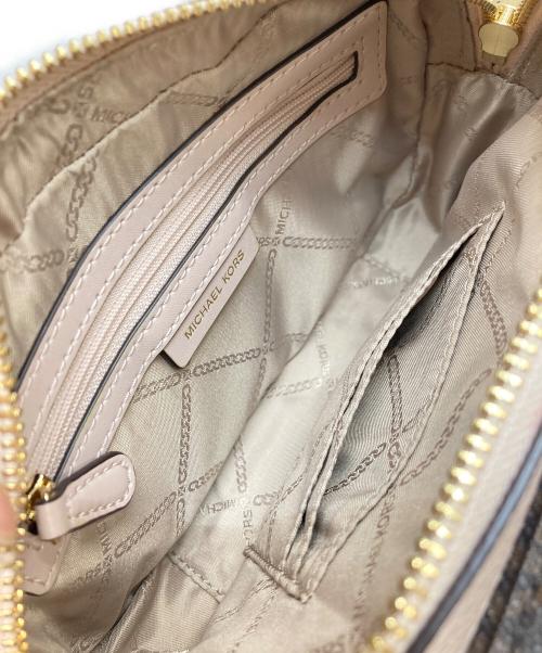MICHAEL KORS（マイケルコース）MICHAEL KORS (マイケル・コース) ダブルショルダーバッグ ブラウン×ピンクの古着・服飾アイテム