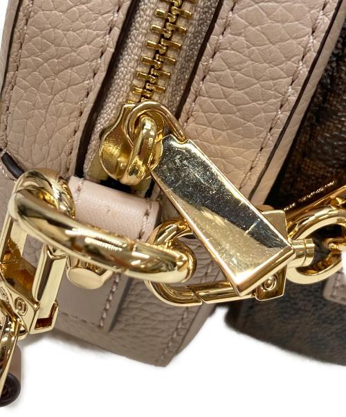 MICHAEL KORS（マイケルコース）MICHAEL KORS (マイケル・コース) ダブルショルダーバッグ ブラウン×ピンクの古着・服飾アイテム
