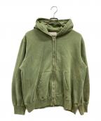 REMI RELIEFレミレリーフ）の古着「Sweat Zip Hoodie」｜グリーン