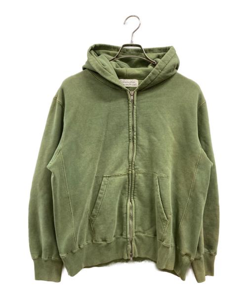 REMI RELIEF（レミレリーフ）REMI RELIEF (レミレリーフ) Sweat Zip Hoodie グリーン サイズ:Mの古着・服飾アイテム