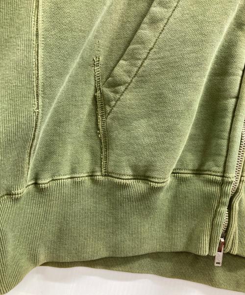 REMI RELIEF（レミレリーフ）REMI RELIEF (レミレリーフ) Sweat Zip Hoodie グリーン サイズ:Mの古着・服飾アイテム