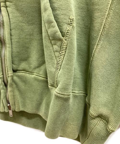 REMI RELIEF（レミレリーフ）REMI RELIEF (レミレリーフ) Sweat Zip Hoodie グリーン サイズ:Mの古着・服飾アイテム