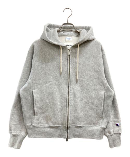Champion REVERSE WEAVE（チャンピオン リバース ウィーブ）Champion REVERSE WEAVE (チャンピオン リバース ウィーブ) MONKEY TIME (モンキータイム) Wジップパーカー グレー サイズ:Sの古着・服飾アイテム