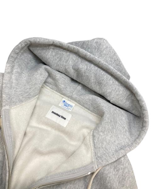 Champion REVERSE WEAVE（チャンピオン リバース ウィーブ）Champion REVERSE WEAVE (チャンピオン リバース ウィーブ) MONKEY TIME (モンキータイム) Wジップパーカー グレー サイズ:Sの古着・服飾アイテム
