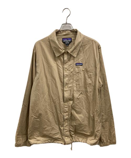 Patagonia（パタゴニア）Patagonia (パタゴニア) ライトウェイトオールウェアヘンプコーチズ ジャケット ベージュ サイズ:Lの古着・服飾アイテム