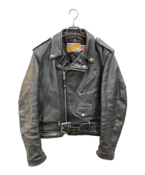 Schott（ショット）Schott (ショット) ダブルライダースジャケット ブラック サイズ:Lの古着・服飾アイテム