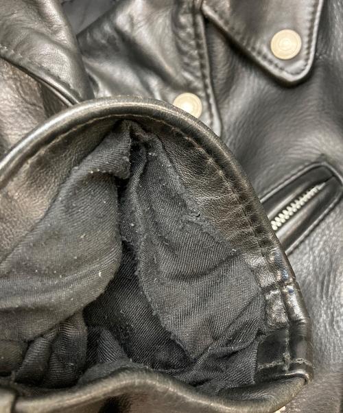 Schott（ショット）Schott (ショット) ダブルライダースジャケット ブラック サイズ:Lの古着・服飾アイテム