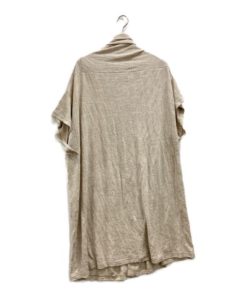 Y's（ワイズ）Y's (ワイズ) LENO CLOTH SHAWL COLLAR CARDIGAN ベージュ サイズ:2の古着・服飾アイテム