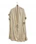 Y's（ワイズ）の古着「LENO CLOTH SHAWL COLLAR CARDIGAN」｜ベージュ