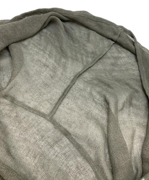 Y's（ワイズ）Y's (ワイズ) LENO CLOTH SHAWL COLLAR CARDIGAN グリーン サイズ:2の古着・服飾アイテム