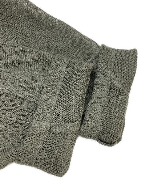 Y's（ワイズ）Y's (ワイズ) LENO CLOTH SHAWL COLLAR CARDIGAN グリーン サイズ:2の古着・服飾アイテム