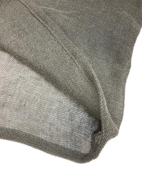 Y's（ワイズ）Y's (ワイズ) LENO CLOTH SHAWL COLLAR CARDIGAN グリーン サイズ:2の古着・服飾アイテム