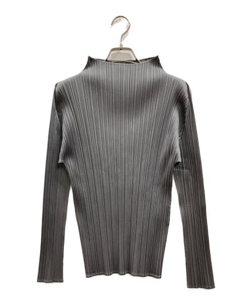 PLEATS PLEASE（プリーツプリーズ）PLEATS PLEASE (プリーツプリーズ) プリーツブラウス グレー サイズ:3の古着・服飾アイテム
