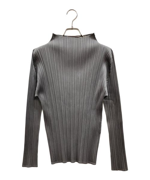 PLEATS PLEASE（プリーツプリーズ）PLEATS PLEASE (プリーツプリーズ) プリーツブラウス グレー サイズ:3の古着・服飾アイテム