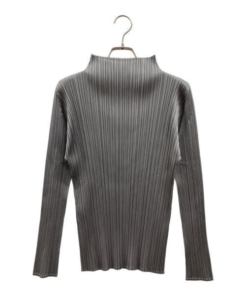 PLEATS PLEASE（プリーツプリーズ）PLEATS PLEASE (プリーツプリーズ) プリーツブラウス グレー サイズ:3の古着・服飾アイテム