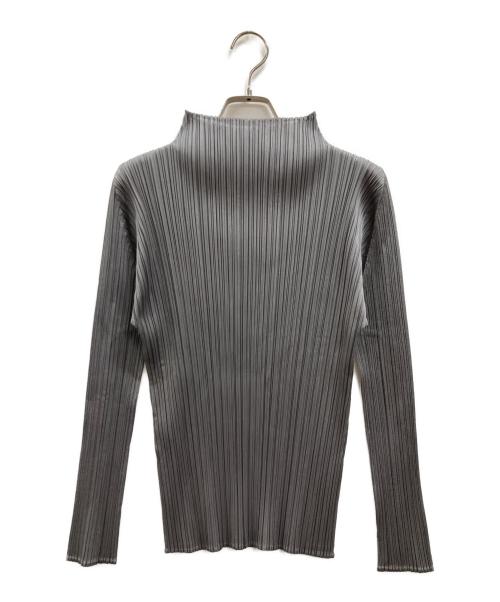 PLEATS PLEASE（プリーツプリーズ）PLEATS PLEASE (プリーツプリーズ) プリーツブラウス グレー サイズ:3の古着・服飾アイテム