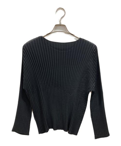 ISSEY MIYAKE（イッセイミヤケ）ISSEY MIYAKE (イッセイミヤケ) プリーツブラウス ブラック サイズ:2の古着・服飾アイテム