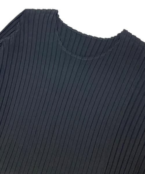 ISSEY MIYAKE（イッセイミヤケ）ISSEY MIYAKE (イッセイミヤケ) プリーツブラウス ブラック サイズ:2の古着・服飾アイテム