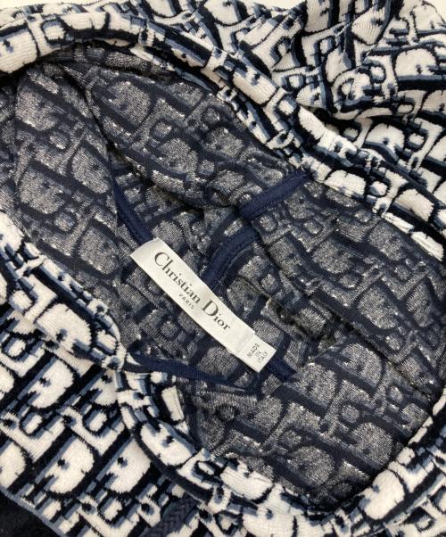 Christian Dior（クリスチャン ディオール）Christian Dior (クリスチャン ディオール) オブリークショートスリーブパーカー ネイビー サイズ:Sの古着・服飾アイテム