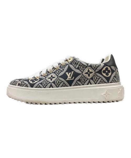 LOUIS VUITTON（ルイ ヴィトン）LOUIS VUITTON (ルイ ヴィトン) タイムアウト ライン モノグラムスニーカー ブラック サイズ:37の古着・服飾アイテム