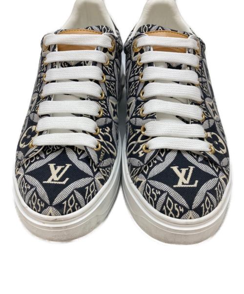 LOUIS VUITTON（ルイ ヴィトン）LOUIS VUITTON (ルイ ヴィトン) タイムアウト ライン モノグラムスニーカー ブラック サイズ:37の古着・服飾アイテム
