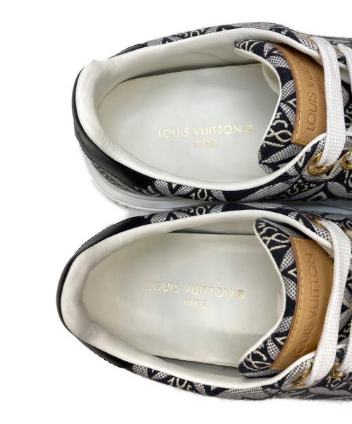 LOUIS VUITTON（ルイ ヴィトン）LOUIS VUITTON (ルイ ヴィトン) タイムアウト ライン モノグラムスニーカー ブラック サイズ:37の古着・服飾アイテム