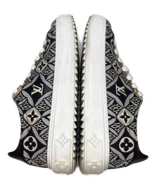 LOUIS VUITTON（ルイ ヴィトン）LOUIS VUITTON (ルイ ヴィトン) タイムアウト ライン モノグラムスニーカー ブラック サイズ:37の古着・服飾アイテム