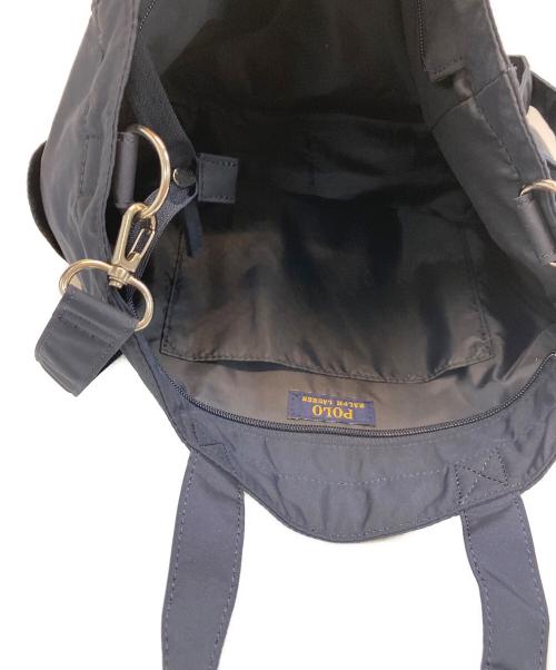 POLO RALPH LAUREN（ポロ・ラルフローレン）POLO RALPH LAUREN (ポロ・ラルフローレン) 2WAYポロベアバッグ ネイビーの古着・服飾アイテム