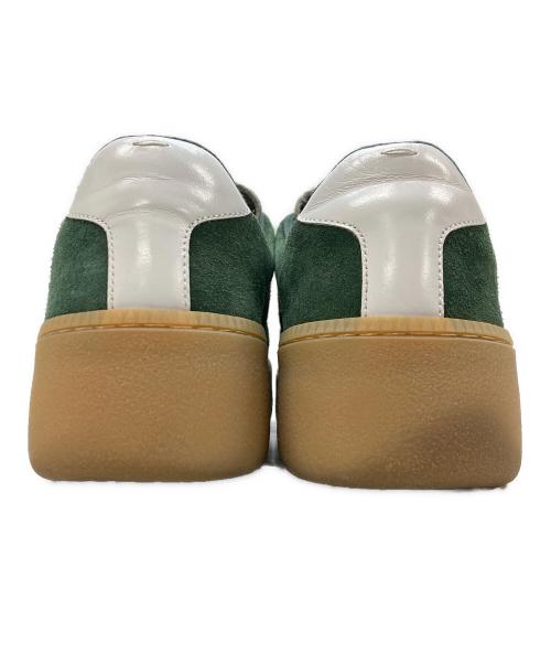 Maison Margiela 22（メゾンマルジェラ）Maison Margiela 22 (メゾンマルジェラ) スエードプラットフォームスニーカー グリーン サイズ:42の古着・服飾アイテム