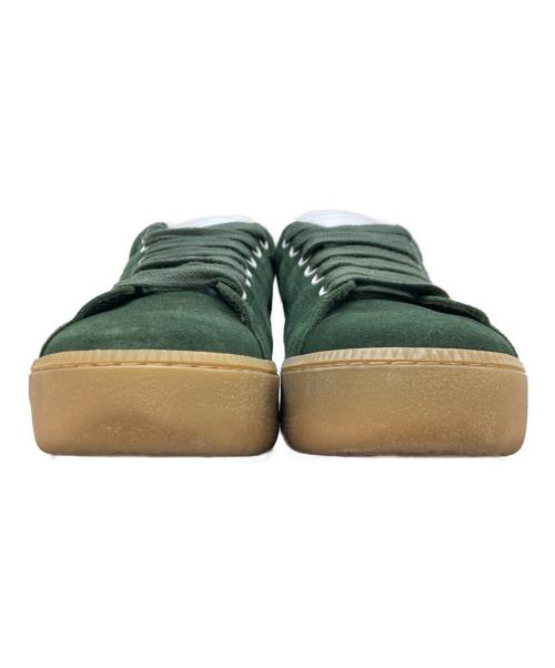 Maison Margiela 22（メゾンマルジェラ）Maison Margiela 22 (メゾンマルジェラ) スエードプラットフォームスニーカー グリーン サイズ:42の古着・服飾アイテム