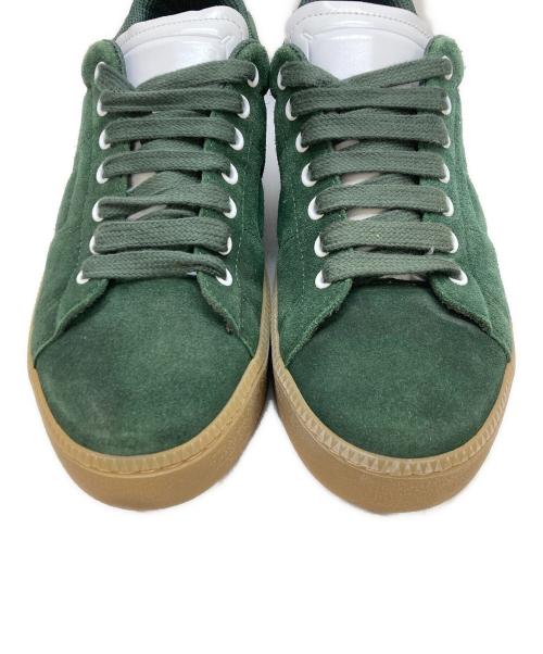 Maison Margiela 22（メゾンマルジェラ）Maison Margiela 22 (メゾンマルジェラ) スエードプラットフォームスニーカー グリーン サイズ:42の古着・服飾アイテム