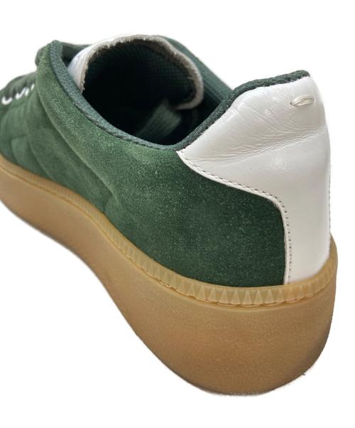 Maison Margiela 22（メゾンマルジェラ）Maison Margiela 22 (メゾンマルジェラ) スエードプラットフォームスニーカー グリーン サイズ:42の古着・服飾アイテム