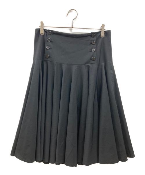 LIMI feu（リミフゥ）LIMI feu (リミフゥ) ハイウエストボタンスカート ブラック サイズ:Mの古着・服飾アイテム