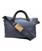 Chloeクロエ）の古着「バイカラー2WAYバッグ」｜ブルー