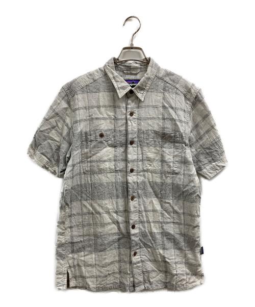 Patagonia（パタゴニア）Patagonia (パタゴニア) コットンヘンプ半袖シャツ グレー サイズ:sの古着・服飾アイテム
