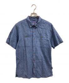 Patagonia（パタゴニア）の古着「コットンヘンプチェックシャツ」｜ブルー