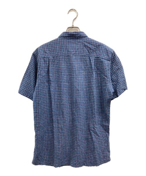 Patagonia（パタゴニア）Patagonia (パタゴニア) コットンヘンプチェックシャツ ブルー サイズ:Sの古着・服飾アイテム