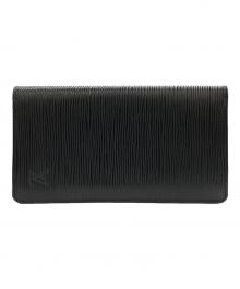 LOUIS VUITTON（ルイ ヴィトン）の古着「ポルトカルトクレディ 長財布」｜ブラック