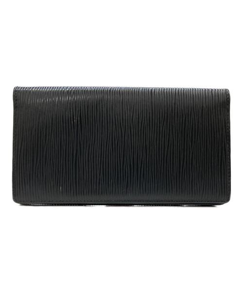 LOUIS VUITTON（ルイ ヴィトン）LOUIS VUITTON (ルイ ヴィトン) ポルトカルトクレディ 長財布 ブラックの古着・服飾アイテム