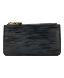 LOUIS VUITTON（ルイ ヴィトン）の古着「エピ ポシェット クレ キーリング付 コインケース」｜ブラック