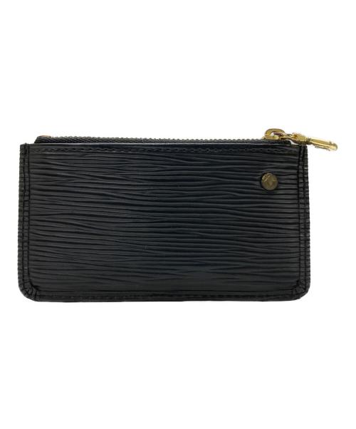 LOUIS VUITTON（ルイ ヴィトン）LOUIS VUITTON (ルイ ヴィトン) エピ ポシェット クレ キーリング付 コインケース ブラックの古着・服飾アイテム
