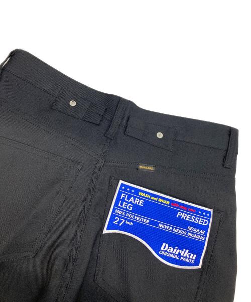 DAIRIKU（ダイリク）DAIRIKU (ダイリク) Slim Pressed Pants ブラック サイズ:W27の古着・服飾アイテム