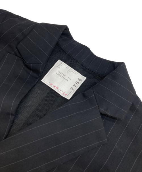 sacai（サカイ）sacai (サカイ) ストライプ柄コットンベスト ネイビー サイズ:3の古着・服飾アイテム