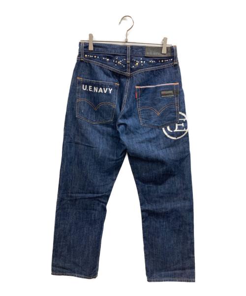 Levi's Fenom（リーバイス・フェノム）Levi's Fenom (リーバイス・フェノム) uniform experiment (ユニフォームエクスペリメント) スタッズデニムパンツ インディゴ サイズ:W30の古着・服飾アイテム